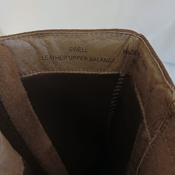 Size 8.5 Matisse Brown Swell Saddle Faux Zipper boot - Picture 6 of 10